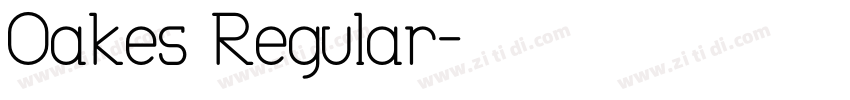 Oakes Regular字体转换